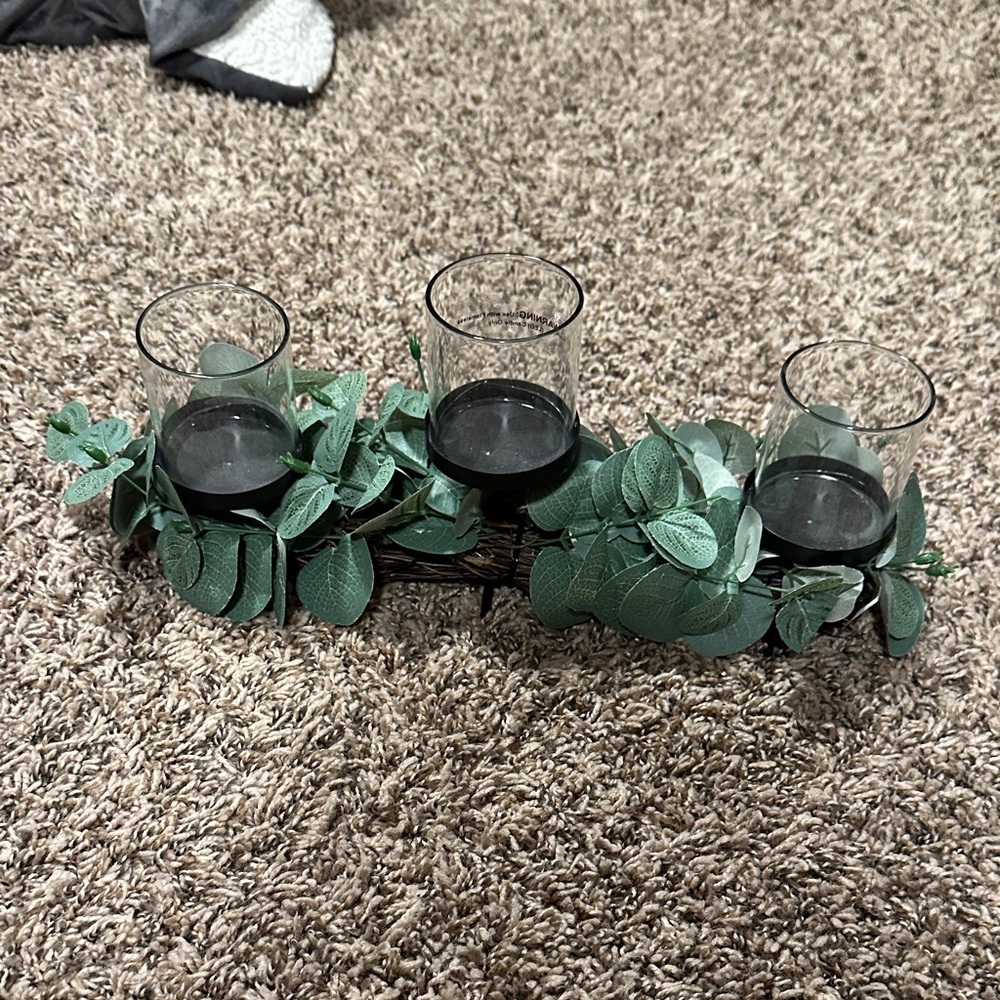 Missoni for Target Green Leaf Candle Holder Set